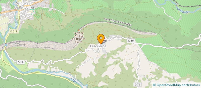 localisation de l'entreprise CONFRERIE DES VIGNERONS DE LESQUERDE  LESQUERDE