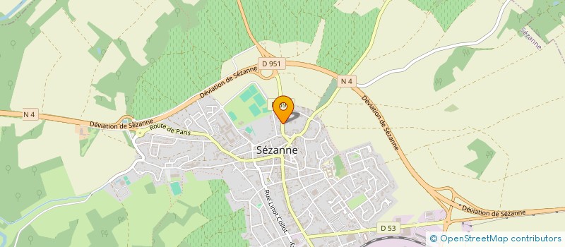 localisation de l'entreprise CONFRERIE DES VIGNERONS DE SEZANNE  SEZANNE