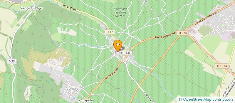 localisation de l'entreprise CONFRERIE DU BAILLAGE DE POMMARD  POMMARD