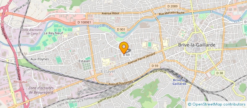 localisation de l'entreprise CONFRERIE MYCO-GASTRONOMIQUE GAILLARDE  BRIVE-LA-GAILLARDE