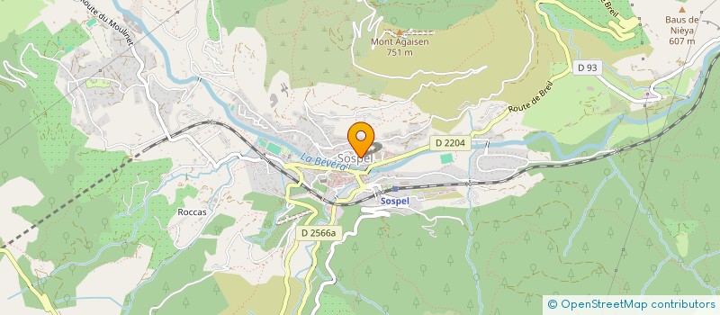 localisation de l'entreprise CONFRERIE PENITENTS BLANCS STE CROIX SOS  SOSPEL