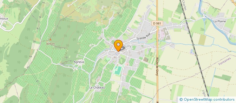 localisation de l'entreprise CONFRERIE RUBILIACO VINORUM - CONFRERIE DE RULLY  RULLY