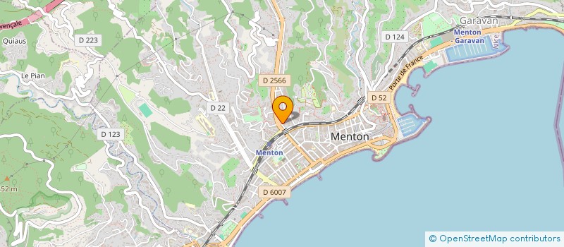 localisation de l'entreprise CONFRERIE SAINT MICHEL DE MENTON  MENTON