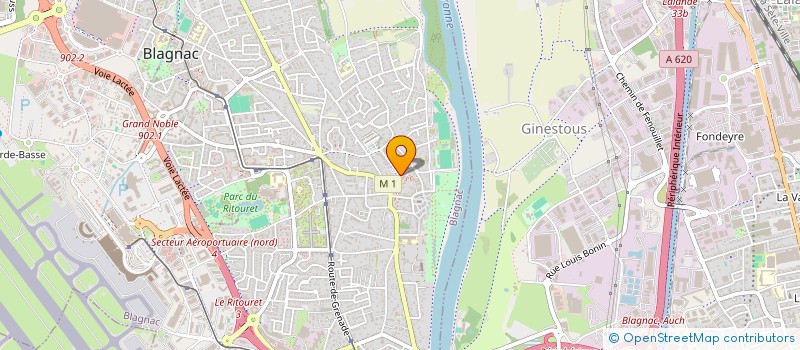 localisation de l'entreprise CONFRERIE SOUVERAINE ET JUBILATOIRE DE LA CAROTTE DE BLAGNAC  BLAGNAC