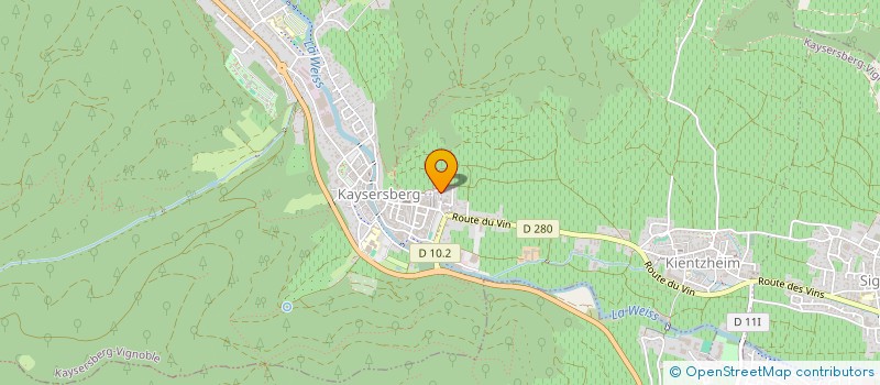 localisation de l'entreprise CONFRERIE ST ETIENNE  KAYSERSBERG VIGNOBLE