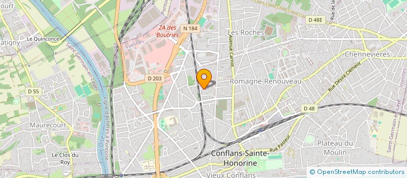 localisation de l'entreprise CONFSOFT  CONFLANS-SAINTE-HONORINE