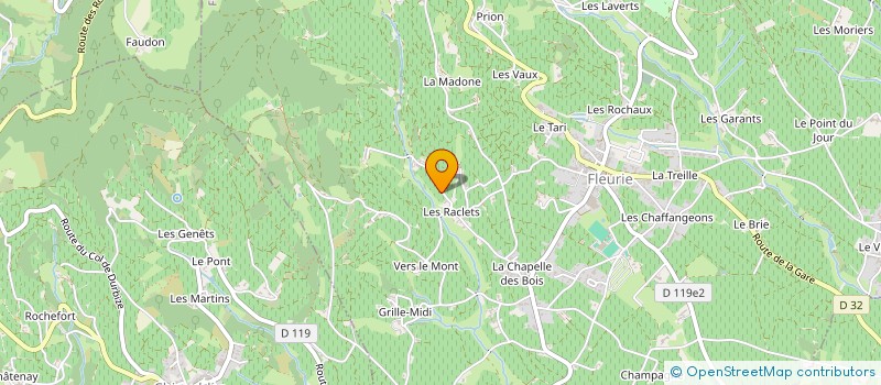 localisation de l'entreprise CONFURON COTETIDOT à FLEURIE