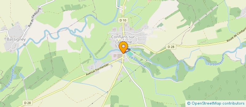 localisation de l'entreprise CONFWELL à CONFLANS-SUR-LANTERNE