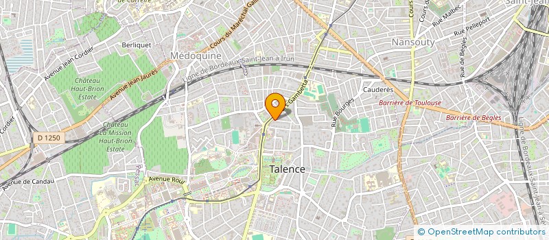 localisation de l'entreprise CONGEL-AU  TALENCE