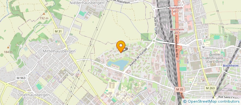 localisation de l'entreprise CONGES INTEMPERIES BTP CAISSE D ALSACE  SCHILTIGHEIM