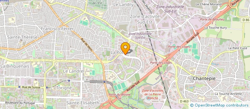 localisation de l'entreprise CONGES INTEMPERIES BTP CAISSE DU GRAND OUEST  VERN-SUR-SEICHE