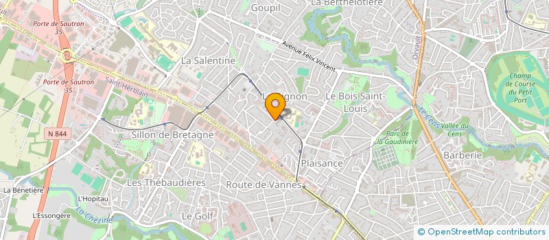 localisation de l'entreprise CONGES INTEMPERIES BTP CAISSE DU GRAND OUEST à ORVAULT