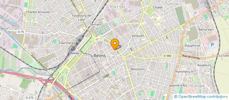 localisation de l'entreprise CONGES INTEMPERIES BTP - CAISSE DU NORD EST  REIMS