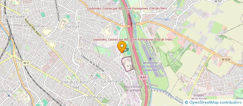 localisation de l'entreprise CONGES INTEMPERIES BTP - CAISSE DU SUD OUEST à TOULOUSE