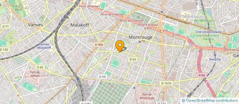 localisation de l'entreprise CONGRE  MONTROUGE