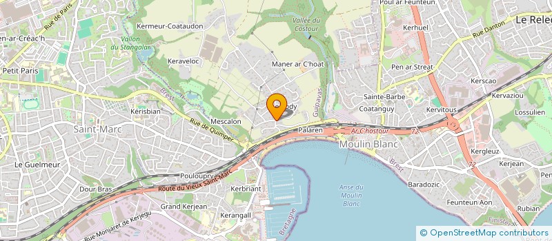 localisation de l'entreprise CONGREG. ADORATION PERPETUELLE  GUIPAVAS