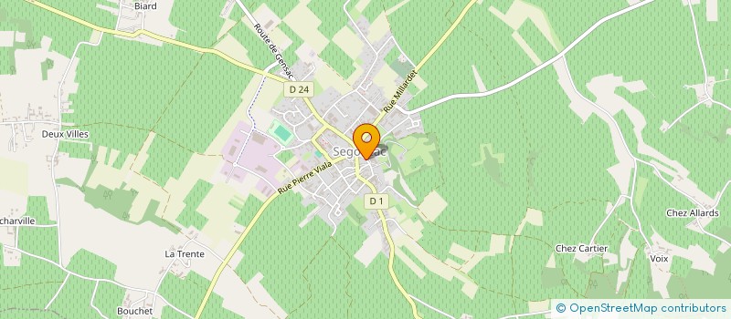 localisation de l'entreprise CONGREG FRERES MISSIONNAIRE STE THERESE à SEGONZAC
