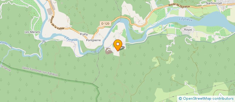 localisation de l'entreprise CONGREGATION BOUDDHISTE ZEN DE LA FALAISE VERTE  SAINT-LAURENT-DU-PAPE