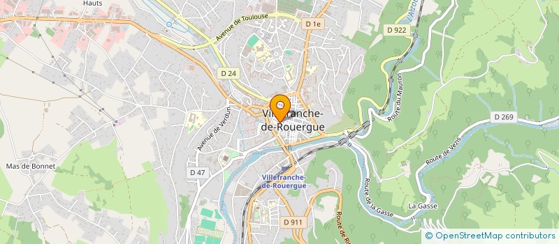 localisation de l'entreprise CONGREGATION DE LA STE FAMILLE  VILLEFRANCHE-DE-ROUERGUE