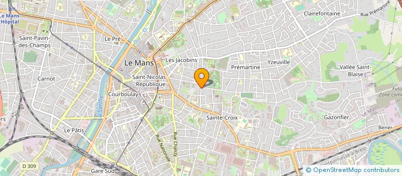 localisation de l'entreprise CONGREGATION DE SAINTE CROIX à LE MANS