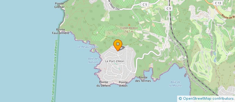 localisation de l'entreprise CONIL G ET AVELLAN M à SAINT-CYR-SUR-MER