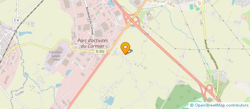 localisation de l'entreprise CONIN ALBERT à CHOLET