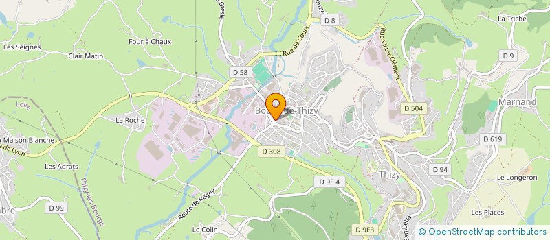 localisation de l'entreprise CONITECH  THIZY-LES-BOURGS