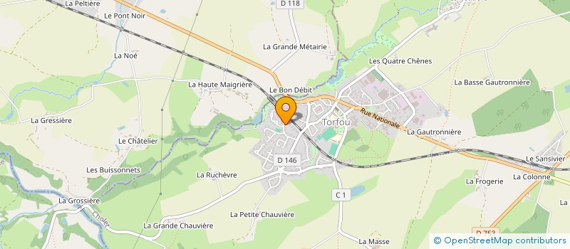 localisation de l'entreprise CONNAISSANCE DE TORFOU à SEVREMOINE