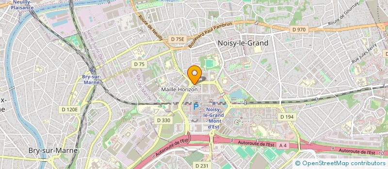 localisation de l'entreprise CONNAISSANCE ET EVOLUTION à NOISY-LE-GRAND