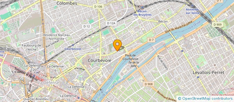 localisation de l'entreprise CONNAISSANCE ET SAUVEGARDE DES ORATOIRES à COURBEVOIE