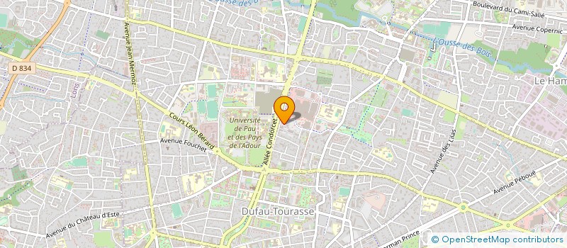 localisation de l'entreprise CONNAISSANCES à PAU