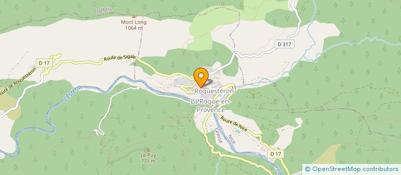 localisation de l'entreprise CONNAITRE LA VALLEE DE L'ESTERON  ROQUESTERON