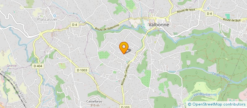 localisation de l'entreprise CONNECT 3S à VALBONNE