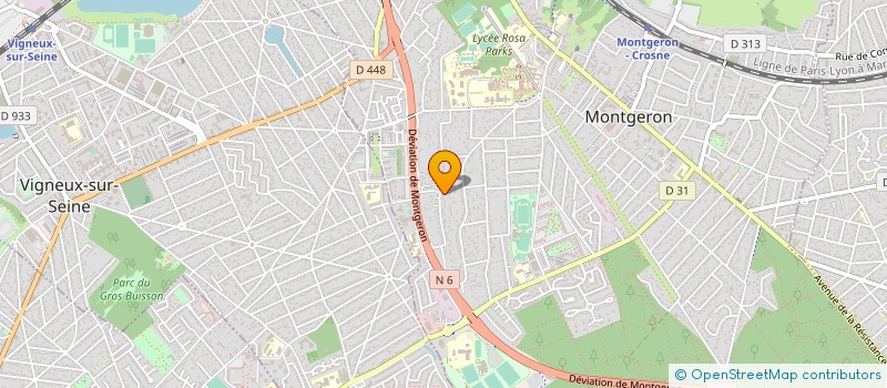 localisation de l'entreprise CONNECT  MONTGERON