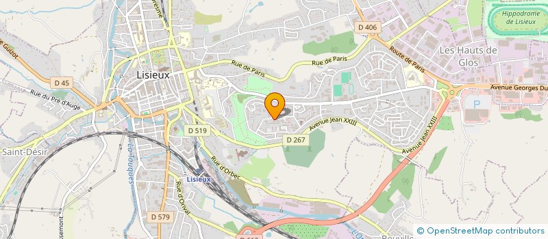 localisation de l'entreprise CONNECT-ACTIONS à LISIEUX