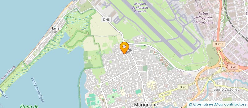 localisation de l'entreprise CONNECT CLIM à MARIGNANE