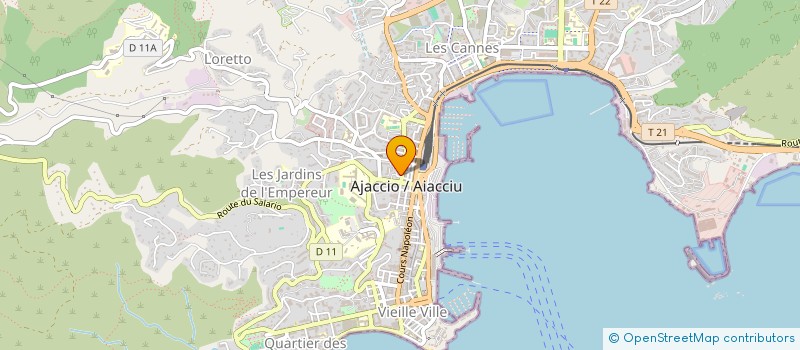 localisation de l'entreprise CONNECT ELEC à AJACCIO