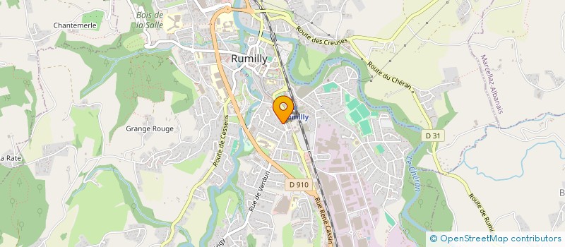 localisation de l'entreprise CONNECT' ELEC  RUMILLY