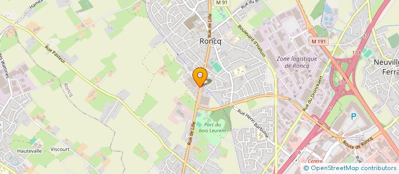 localisation de l'entreprise CONNECT-HOMS à RONCQ