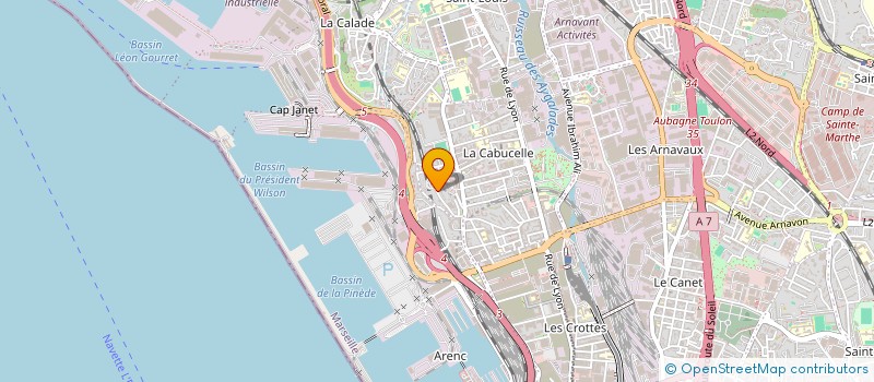 localisation de l'entreprise CONNECT'IN à MARSEILLE