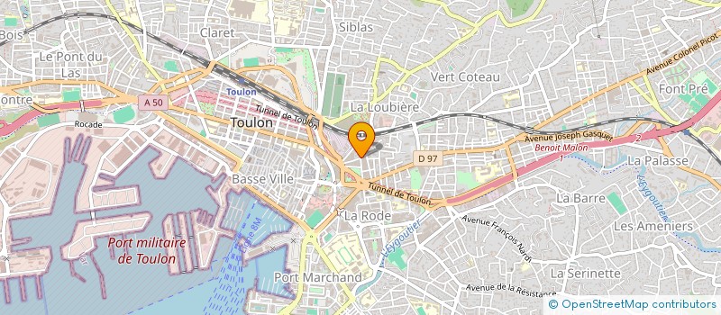localisation de l'entreprise CONNECT IO à TOULON