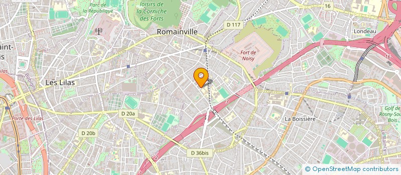 localisation de l'entreprise CONNECT MEDIA à ROMAINVILLE