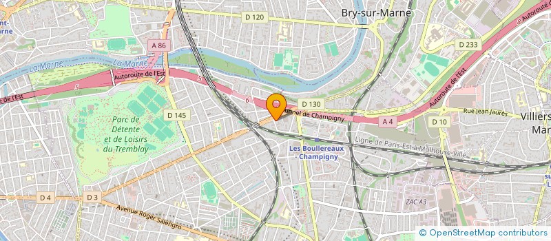 localisation de l'entreprise CONNECT PAD INNOV à CHAMPIGNY-SUR-MARNE