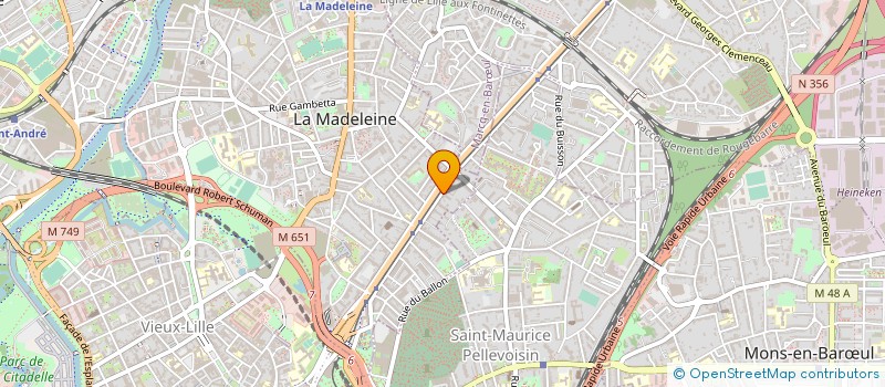 localisation de l'entreprise CONNECT & PHONE à LA MADELEINE