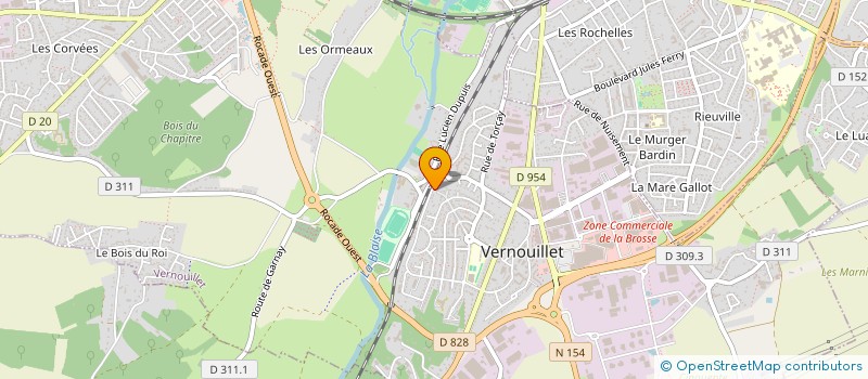 localisation de l'entreprise CONNECT TP à VERNOUILLET