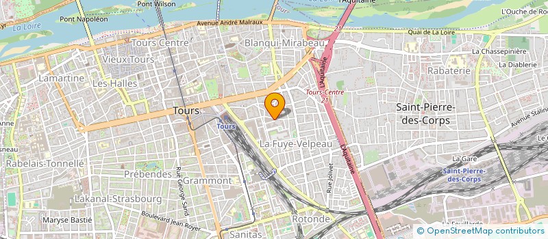localisation de l'entreprise CONNECTA IMMOBILIER à TOURS