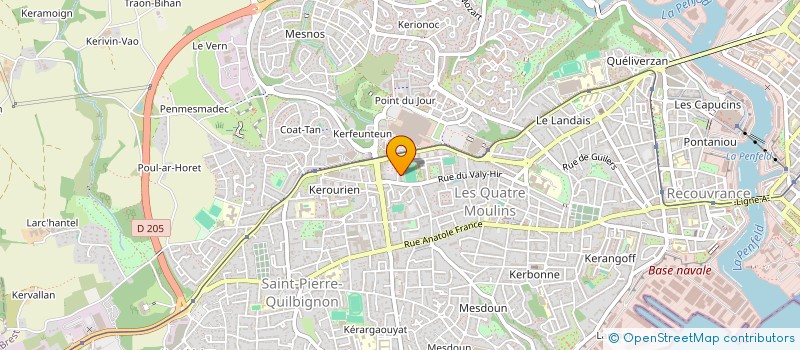 localisation de l'entreprise CONNECTIFEELGROUPE à BREST