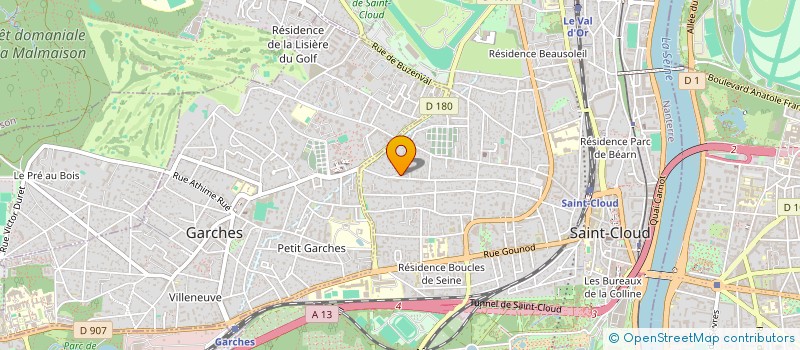 localisation de l'entreprise CONNECTING THE DOTS à SAINT-CLOUD