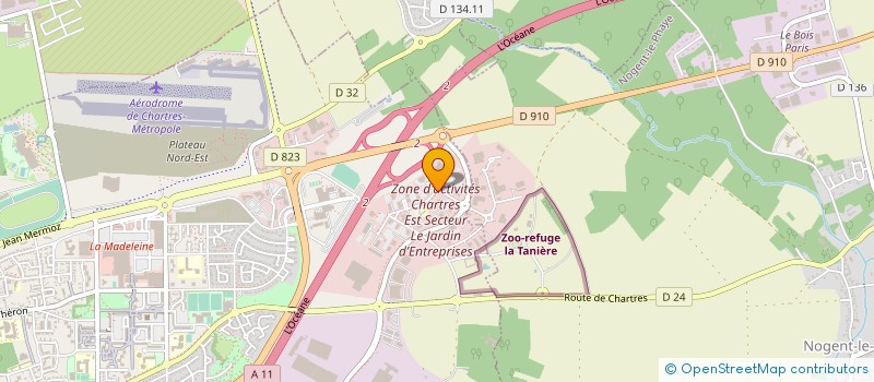 localisation de l'entreprise CONNECTIS à CHARTRES