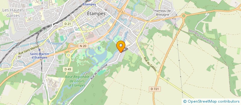 localisation de l'entreprise CONNEMARA  ETAMPES